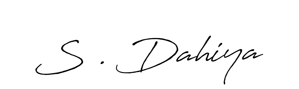 How to make S . Dahiya signature? Antro_Vectra_Bolder is a professional autograph style. Create handwritten signature for S . Dahiya name. S . Dahiya signature style 7 images and pictures png