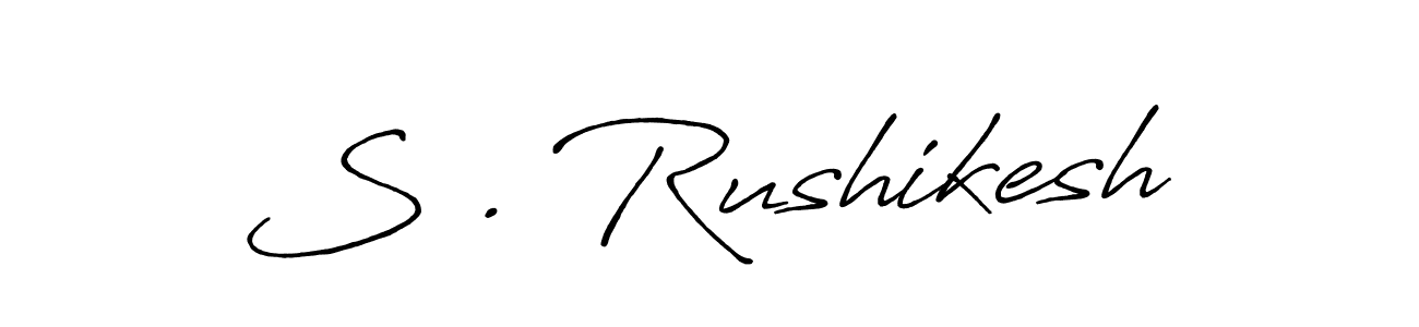 if you are searching for the best signature style for your name S . Rushikesh. so please give up your signature search. here we have designed multiple signature styles  using Antro_Vectra_Bolder. S . Rushikesh signature style 7 images and pictures png