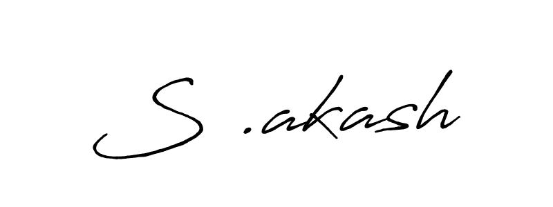 How to make S .akash signature? Antro_Vectra_Bolder is a professional autograph style. Create handwritten signature for S .akash name. S .akash signature style 7 images and pictures png