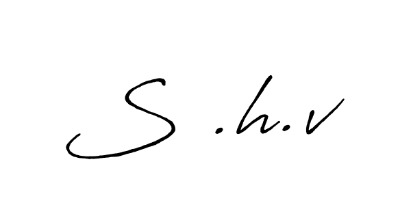 How to Draw S .h.v signature style? Antro_Vectra_Bolder is a latest design signature styles for name S .h.v. S .h.v signature style 7 images and pictures png