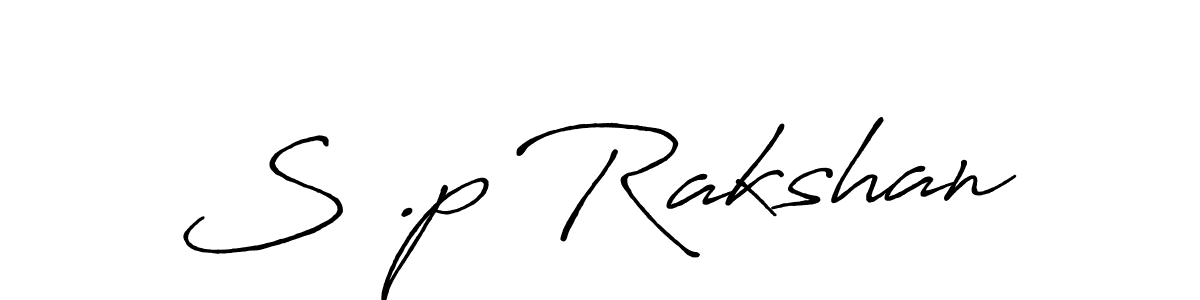 Also we have S .p Rakshan name is the best signature style. Create professional handwritten signature collection using Antro_Vectra_Bolder autograph style. S .p Rakshan signature style 7 images and pictures png