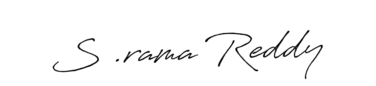 How to make S .rama Reddy signature? Antro_Vectra_Bolder is a professional autograph style. Create handwritten signature for S .rama Reddy name. S .rama Reddy signature style 7 images and pictures png