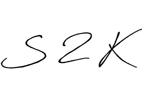 Use a signature maker to create a handwritten signature online. With this signature software, you can design (Antro_Vectra_Bolder) your own signature for name S 2 K. S 2 K signature style 7 images and pictures png