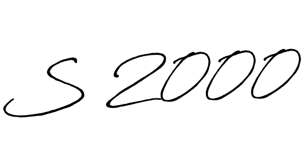 Make a beautiful signature design for name S 2000. With this signature (Antro_Vectra_Bolder) style, you can create a handwritten signature for free. S 2000 signature style 7 images and pictures png