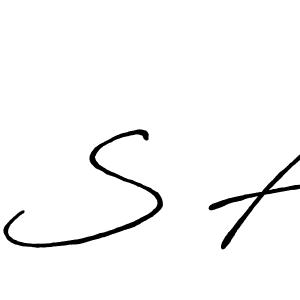 How to make S A signature? Antro_Vectra_Bolder is a professional autograph style. Create handwritten signature for S A name. S A signature style 7 images and pictures png