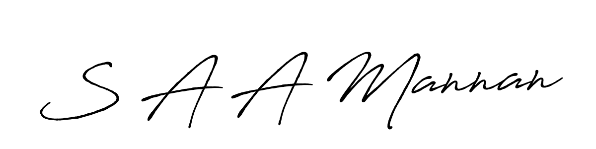 Once you've used our free online signature maker to create your best signature Antro_Vectra_Bolder style, it's time to enjoy all of the benefits that S A A Mannan name signing documents. S A A Mannan signature style 7 images and pictures png