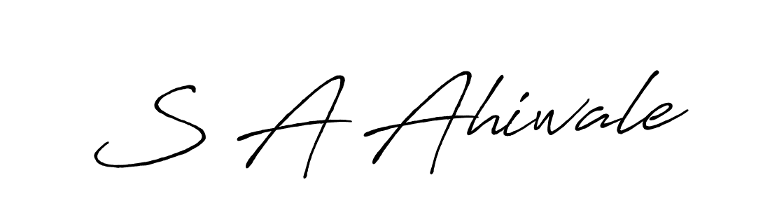 This is the best signature style for the S A Ahiwale name. Also you like these signature font (Antro_Vectra_Bolder). Mix name signature. S A Ahiwale signature style 7 images and pictures png