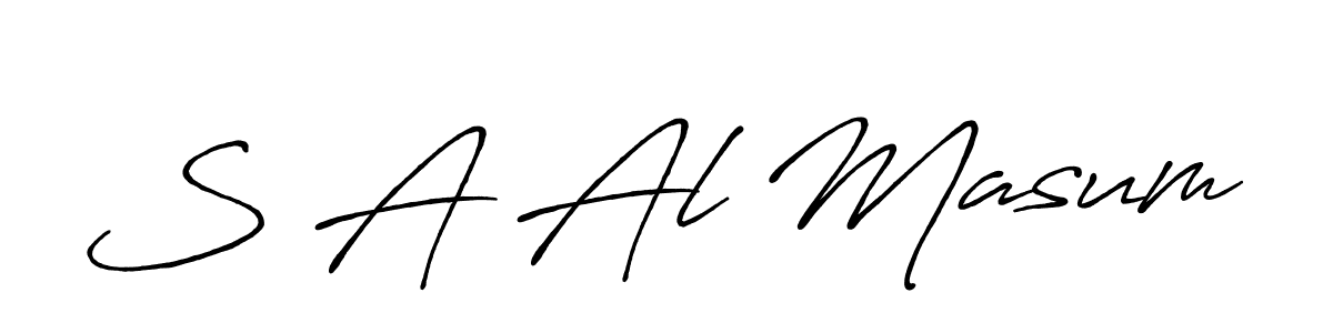 This is the best signature style for the S A Al Masum name. Also you like these signature font (Antro_Vectra_Bolder). Mix name signature. S A Al Masum signature style 7 images and pictures png