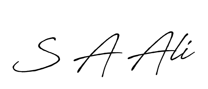 It looks lik you need a new signature style for name S A Ali. Design unique handwritten (Antro_Vectra_Bolder) signature with our free signature maker in just a few clicks. S A Ali signature style 7 images and pictures png