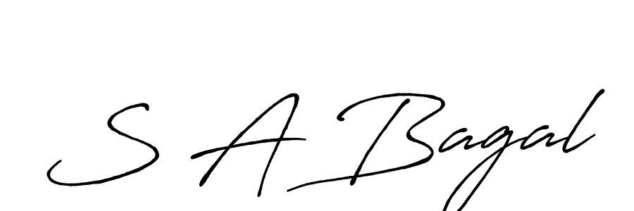 Make a short S A Bagal signature style. Manage your documents anywhere anytime using Antro_Vectra_Bolder. Create and add eSignatures, submit forms, share and send files easily. S A Bagal signature style 7 images and pictures png