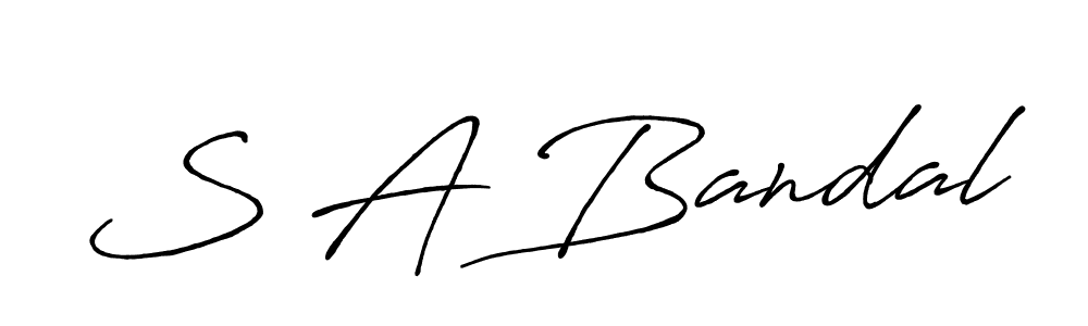Use a signature maker to create a handwritten signature online. With this signature software, you can design (Antro_Vectra_Bolder) your own signature for name S A Bandal. S A Bandal signature style 7 images and pictures png