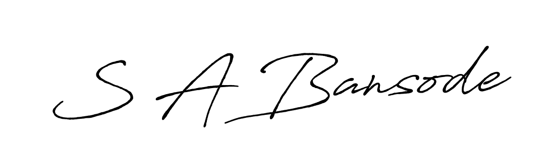 It looks lik you need a new signature style for name S A Bansode. Design unique handwritten (Antro_Vectra_Bolder) signature with our free signature maker in just a few clicks. S A Bansode signature style 7 images and pictures png