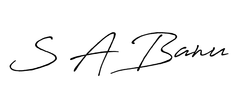 You can use this online signature creator to create a handwritten signature for the name S A Banu. This is the best online autograph maker. S A Banu signature style 7 images and pictures png