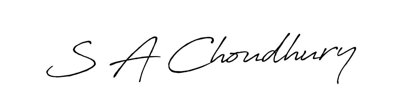 It looks lik you need a new signature style for name S A Choudhury. Design unique handwritten (Antro_Vectra_Bolder) signature with our free signature maker in just a few clicks. S A Choudhury signature style 7 images and pictures png