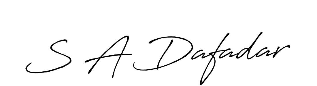 Use a signature maker to create a handwritten signature online. With this signature software, you can design (Antro_Vectra_Bolder) your own signature for name S A Dafadar. S A Dafadar signature style 7 images and pictures png