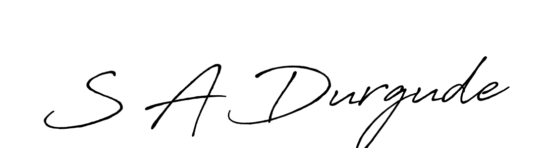 How to make S A Durgude signature? Antro_Vectra_Bolder is a professional autograph style. Create handwritten signature for S A Durgude name. S A Durgude signature style 7 images and pictures png