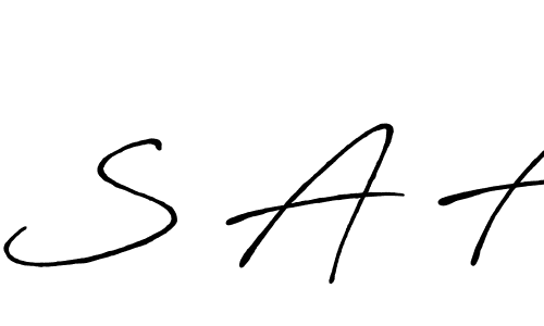 Create a beautiful signature design for name S A F. With this signature (Antro_Vectra_Bolder) fonts, you can make a handwritten signature for free. S A F signature style 7 images and pictures png