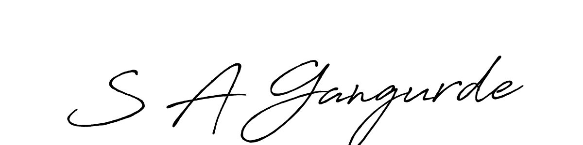 Best and Professional Signature Style for S A Gangurde. Antro_Vectra_Bolder Best Signature Style Collection. S A Gangurde signature style 7 images and pictures png