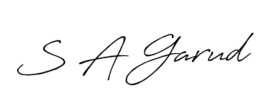 Also You can easily find your signature by using the search form. We will create S A Garud name handwritten signature images for you free of cost using Antro_Vectra_Bolder sign style. S A Garud signature style 7 images and pictures png