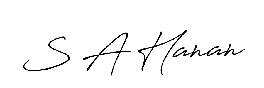 Once you've used our free online signature maker to create your best signature Antro_Vectra_Bolder style, it's time to enjoy all of the benefits that S A Hanan name signing documents. S A Hanan signature style 7 images and pictures png