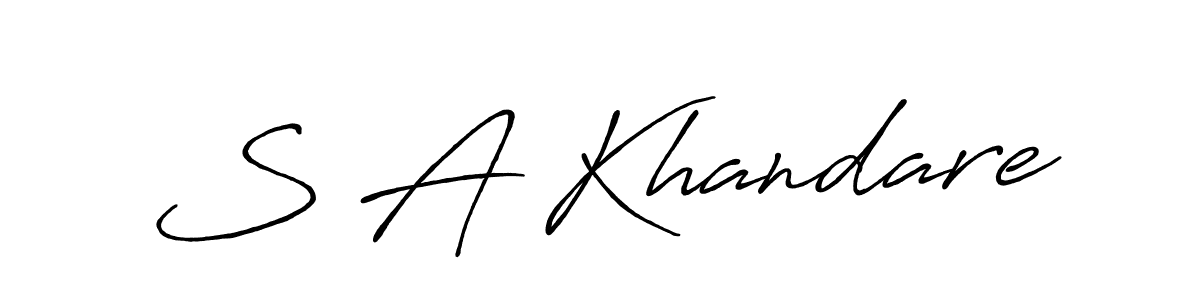 Similarly Antro_Vectra_Bolder is the best handwritten signature design. Signature creator online .You can use it as an online autograph creator for name S A Khandare. S A Khandare signature style 7 images and pictures png