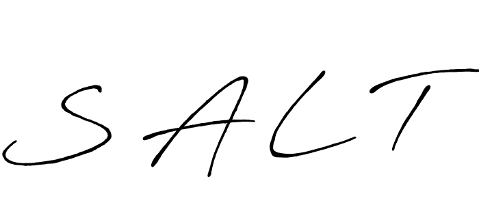 How to make S A L T signature? Antro_Vectra_Bolder is a professional autograph style. Create handwritten signature for S A L T name. S A L T signature style 7 images and pictures png