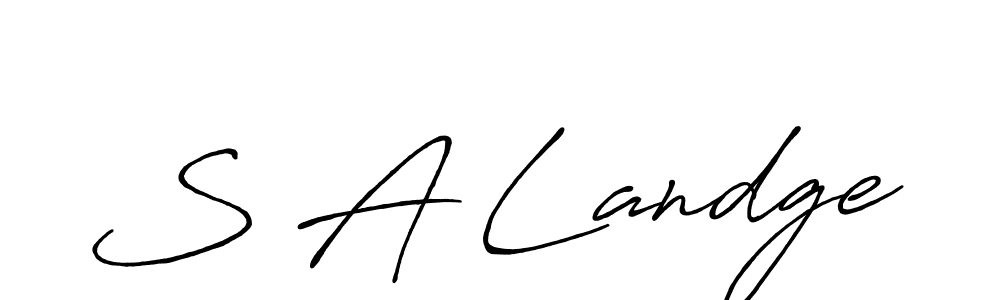 Antro_Vectra_Bolder is a professional signature style that is perfect for those who want to add a touch of class to their signature. It is also a great choice for those who want to make their signature more unique. Get S A Landge name to fancy signature for free. S A Landge signature style 7 images and pictures png
