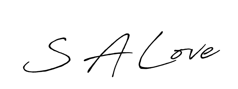Also we have S A Love name is the best signature style. Create professional handwritten signature collection using Antro_Vectra_Bolder autograph style. S A Love signature style 7 images and pictures png