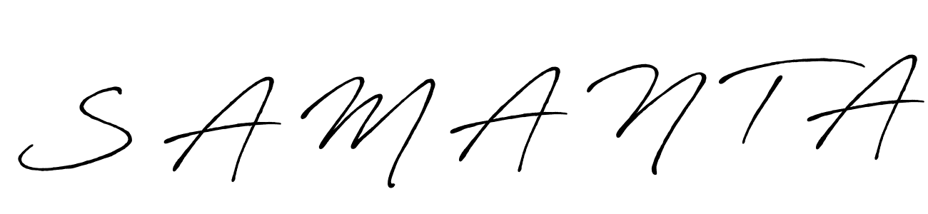 Once you've used our free online signature maker to create your best signature Antro_Vectra_Bolder style, it's time to enjoy all of the benefits that S A M A N T A name signing documents. S A M A N T A signature style 7 images and pictures png