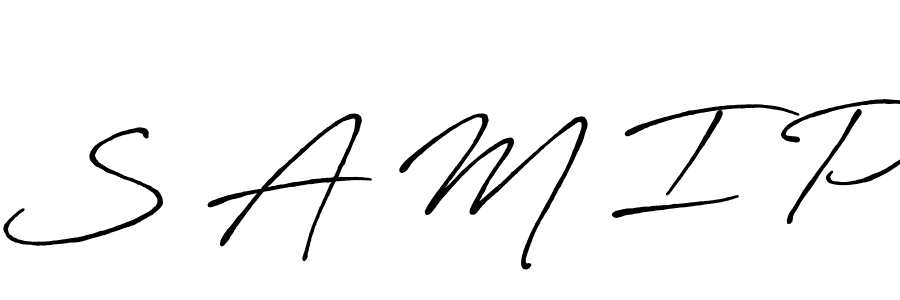 It looks lik you need a new signature style for name S A M I P. Design unique handwritten (Antro_Vectra_Bolder) signature with our free signature maker in just a few clicks. S A M I P signature style 7 images and pictures png