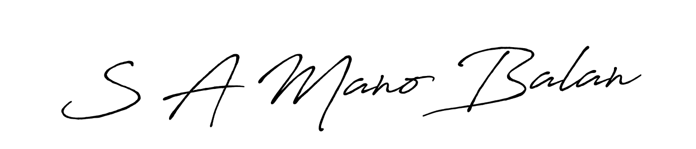 Check out images of Autograph of S A Mano Balan name. Actor S A Mano Balan Signature Style. Antro_Vectra_Bolder is a professional sign style online. S A Mano Balan signature style 7 images and pictures png