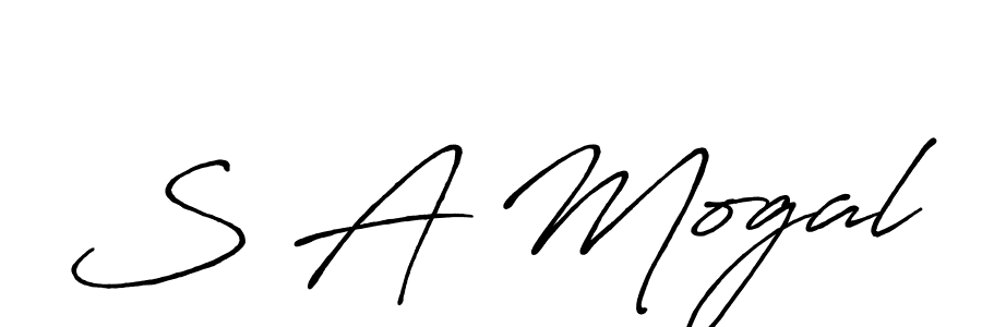 Make a beautiful signature design for name S A Mogal. Use this online signature maker to create a handwritten signature for free. S A Mogal signature style 7 images and pictures png