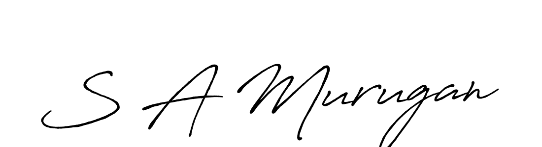 Also You can easily find your signature by using the search form. We will create S A Murugan name handwritten signature images for you free of cost using Antro_Vectra_Bolder sign style. S A Murugan signature style 7 images and pictures png