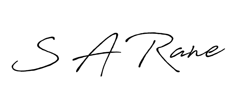 The best way (Antro_Vectra_Bolder) to make a short signature is to pick only two or three words in your name. The name S A Rane include a total of six letters. For converting this name. S A Rane signature style 7 images and pictures png