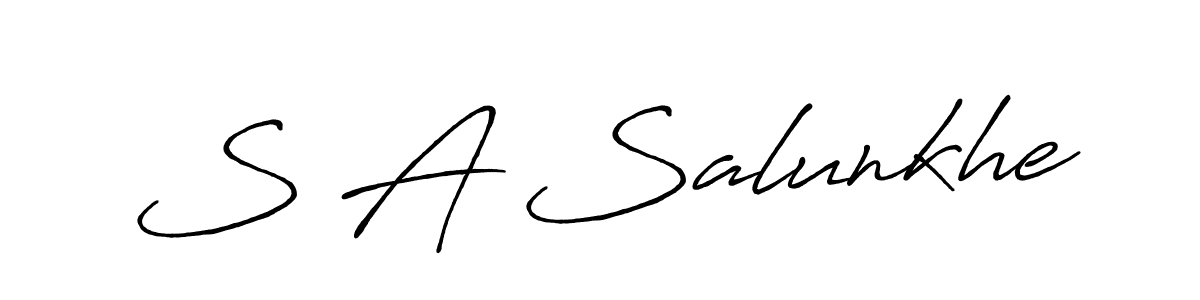 Make a beautiful signature design for name S A Salunkhe. Use this online signature maker to create a handwritten signature for free. S A Salunkhe signature style 7 images and pictures png