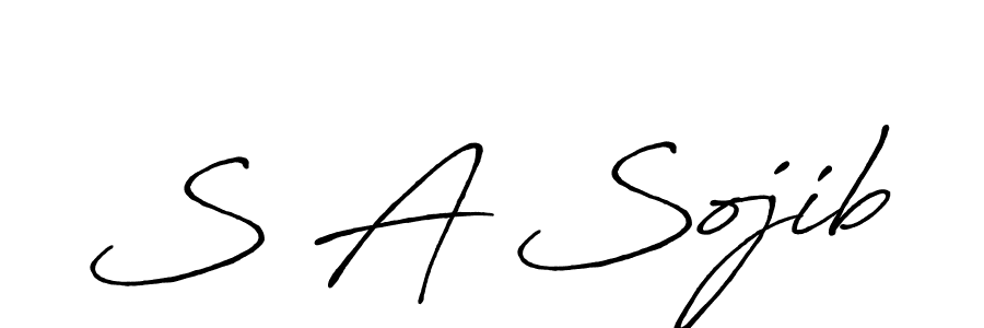 Make a beautiful signature design for name S A Sojib. Use this online signature maker to create a handwritten signature for free. S A Sojib signature style 7 images and pictures png