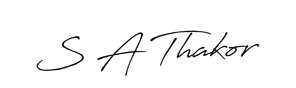 It looks lik you need a new signature style for name S A Thakor. Design unique handwritten (Antro_Vectra_Bolder) signature with our free signature maker in just a few clicks. S A Thakor signature style 7 images and pictures png