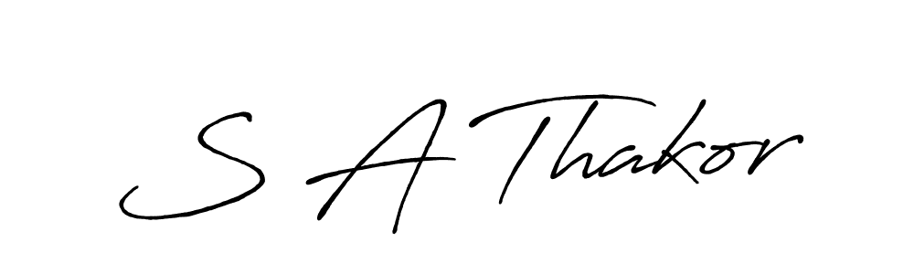 It looks lik you need a new signature style for name S A Thakor. Design unique handwritten (Antro_Vectra_Bolder) signature with our free signature maker in just a few clicks. S A Thakor signature style 7 images and pictures png