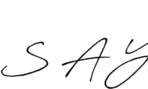 Here are the top 10 professional signature styles for the name S A Y. These are the best autograph styles you can use for your name. S A Y signature style 7 images and pictures png