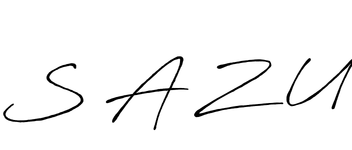 Make a beautiful signature design for name S A Z U. Use this online signature maker to create a handwritten signature for free. S A Z U signature style 7 images and pictures png