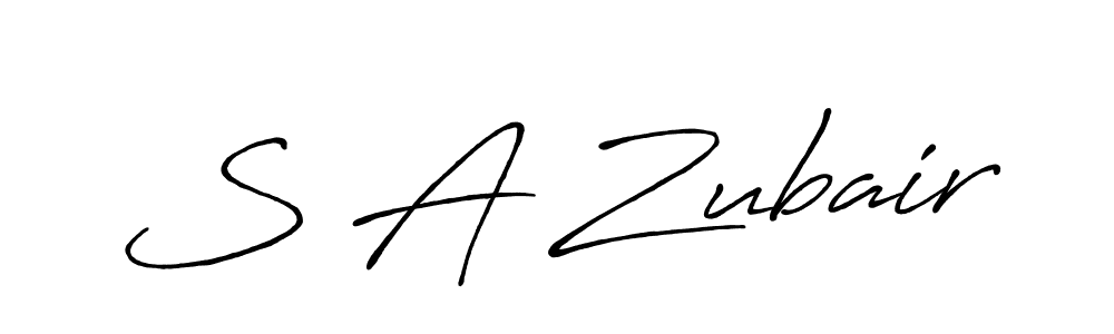 Once you've used our free online signature maker to create your best signature Antro_Vectra_Bolder style, it's time to enjoy all of the benefits that S A Zubair name signing documents. S A Zubair signature style 7 images and pictures png