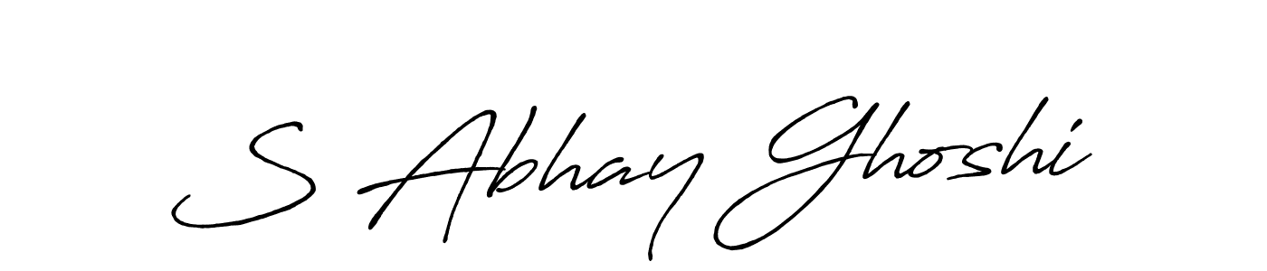 Make a short S Abhay Ghoshi signature style. Manage your documents anywhere anytime using Antro_Vectra_Bolder. Create and add eSignatures, submit forms, share and send files easily. S Abhay Ghoshi signature style 7 images and pictures png