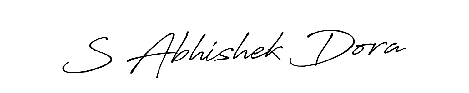 Design your own signature with our free online signature maker. With this signature software, you can create a handwritten (Antro_Vectra_Bolder) signature for name S Abhishek Dora. S Abhishek Dora signature style 7 images and pictures png