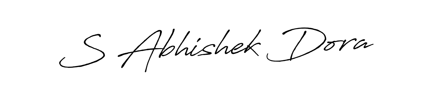 Design your own signature with our free online signature maker. With this signature software, you can create a handwritten (Antro_Vectra_Bolder) signature for name S Abhishek Dora. S Abhishek Dora signature style 7 images and pictures png