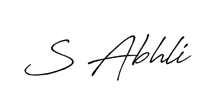 Also we have S Abhli name is the best signature style. Create professional handwritten signature collection using Antro_Vectra_Bolder autograph style. S Abhli signature style 7 images and pictures png