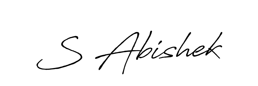 Once you've used our free online signature maker to create your best signature Antro_Vectra_Bolder style, it's time to enjoy all of the benefits that S Abishek name signing documents. S Abishek signature style 7 images and pictures png