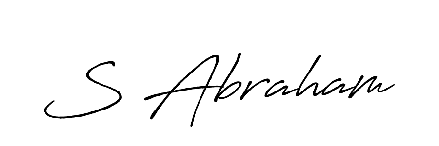 if you are searching for the best signature style for your name S Abraham. so please give up your signature search. here we have designed multiple signature styles  using Antro_Vectra_Bolder. S Abraham signature style 7 images and pictures png