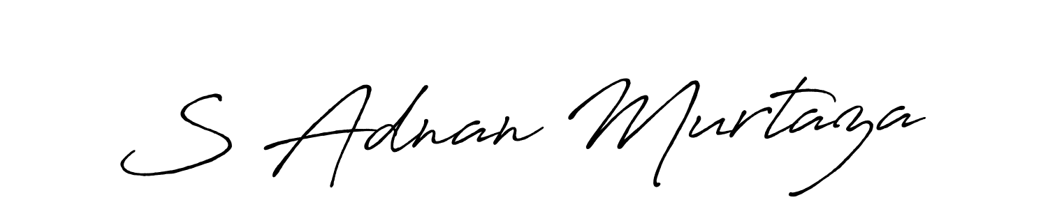 Design your own signature with our free online signature maker. With this signature software, you can create a handwritten (Antro_Vectra_Bolder) signature for name S Adnan Murtaza. S Adnan Murtaza signature style 7 images and pictures png