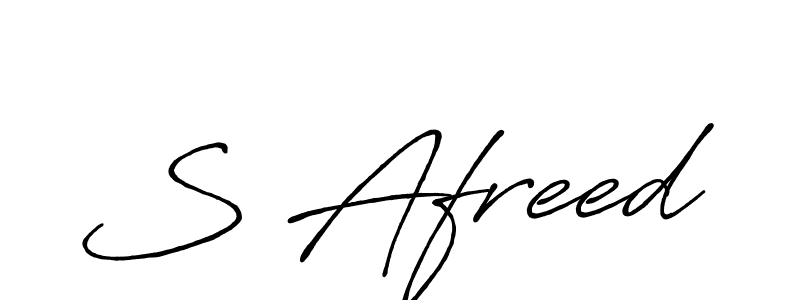 S Afreed stylish signature style. Best Handwritten Sign (Antro_Vectra_Bolder) for my name. Handwritten Signature Collection Ideas for my name S Afreed. S Afreed signature style 7 images and pictures png