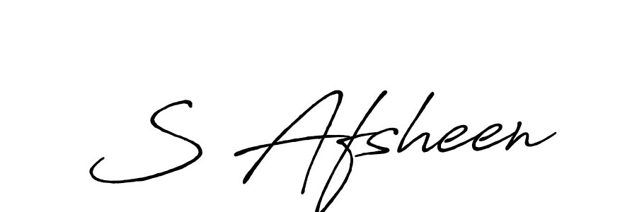 Also You can easily find your signature by using the search form. We will create S Afsheen name handwritten signature images for you free of cost using Antro_Vectra_Bolder sign style. S Afsheen signature style 7 images and pictures png